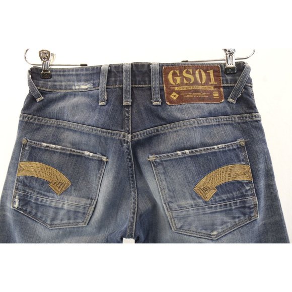 EUC G-Star Raw Heller Low Boot Denim Jeans | 29W, 32L, 100% Cotton - Picture 5 of 7